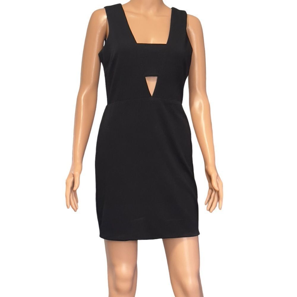 As U Wish Black Cutout Dress MEDIUM